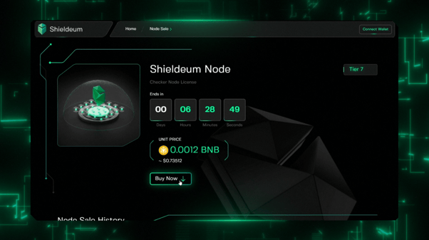 Shieldeum Pad Node Sale